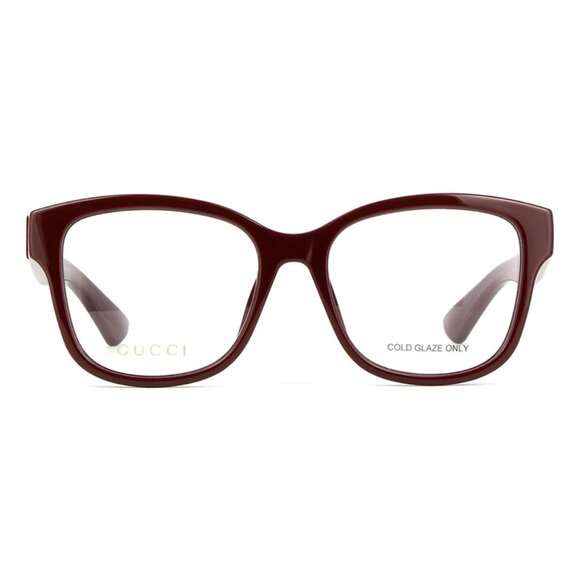 NEW GUCCI SQUARE EYEGLASSES GUCCI GG1340O 005 RED CLEAR EYEWEAR - Picture 2 of 3